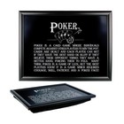 Lap Tray Cushioned Padded Bean Bag Food Rest Father's Day Sport Gift - Poker