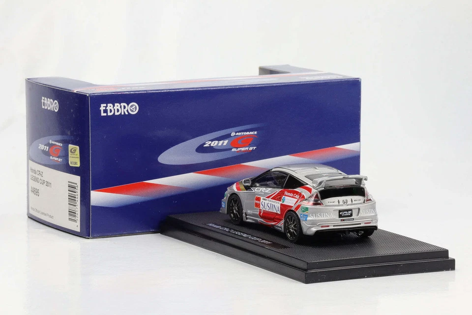 1:43 Ebbro Honda CR-Z Legend Cup 2011 Argento Diecast - Immagine 2 di 4
