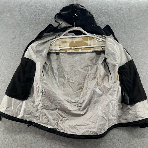 marmot womens size L black hooded full zip rain nylon packable jacket - Picture 3 of 10