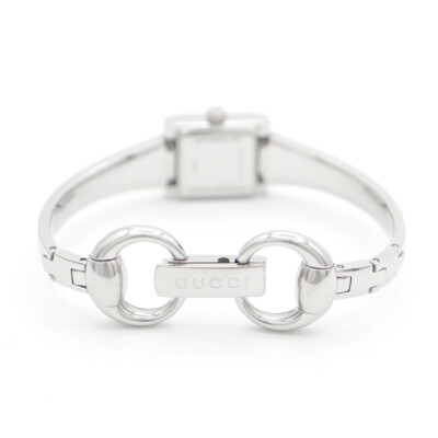 GUCCI G Frame 128.5 Diamond Bezel Mirror Stainless Steel Watch