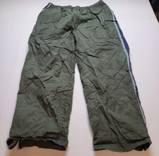 Vintage Arizona Windbreaker Pants Mens L Olive Green Parachute Y2k 59