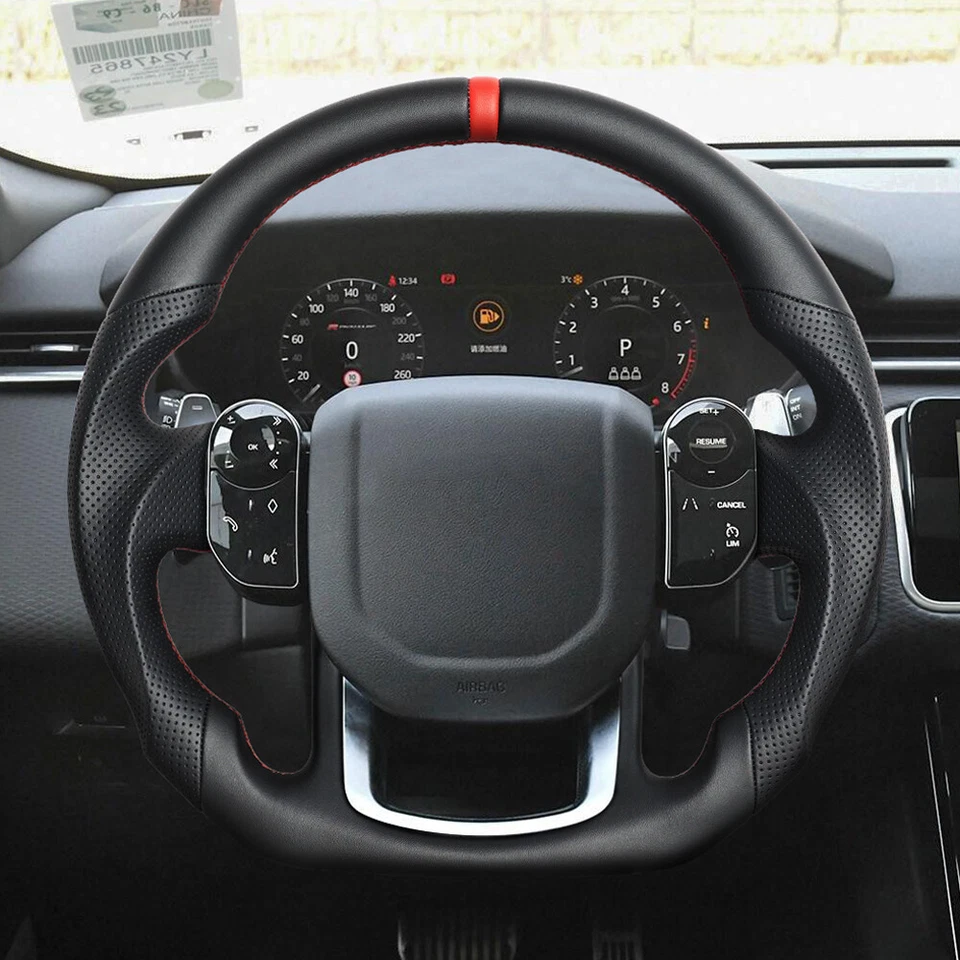 Volante de cuero completo para Land Rover Range Rover Sport Discovery 2014-2020 Foto 2 de 4