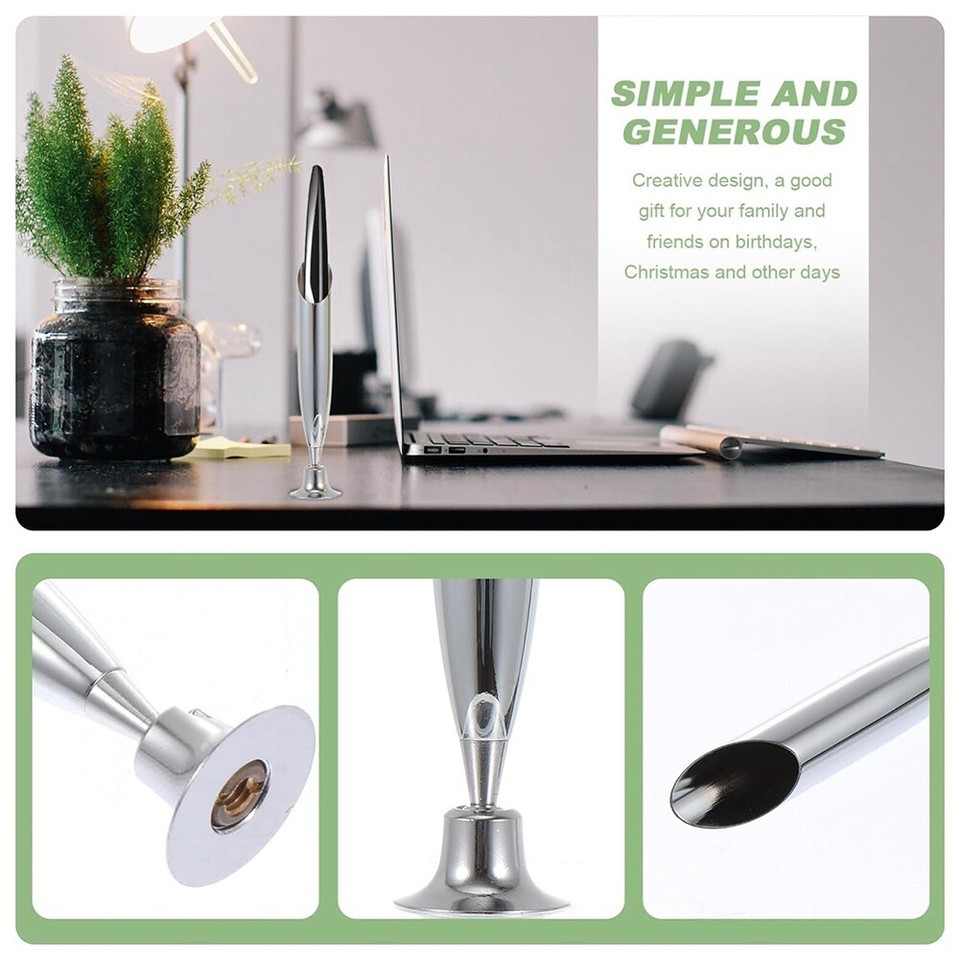 2pcs Quill Pen Holder Metal Insertion Pen Holder Single Pen Display