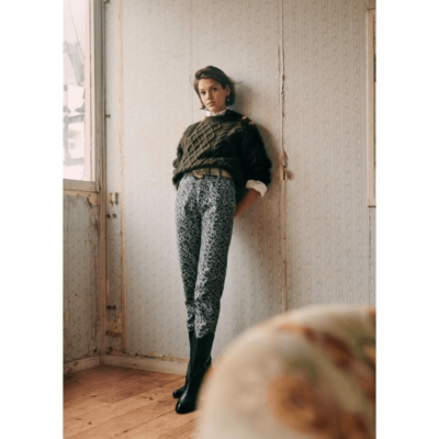 Sézane Pantalon Leopard Sezane Leopard Clara Trousers Size 34 EU