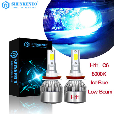 H11 LED Headlight Ice Blue Bulb For Nissan Altima 07-15 /Maxima 09