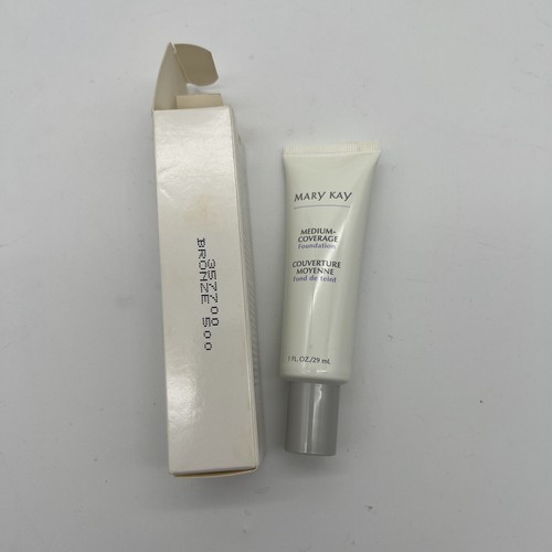 Mary Kay Medium Coverage Foundation Bronze 500 Normal/Oily -Gray Cap NIB - Picture 3 of 3