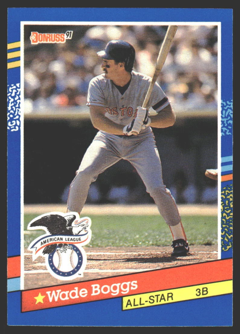 Wade Boggs #55a 1991 Donruss Boston Red Sox