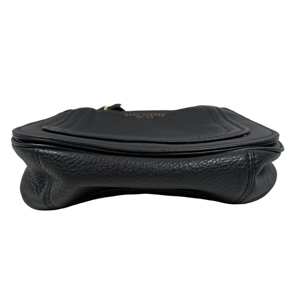 Marc Jacobs Empire City Crossbody Mini Messenger Bag Black Leather Flap