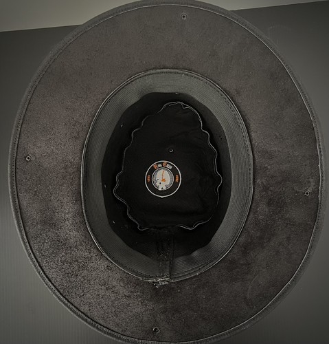Unisex leather Hat Flat Brim biker Style - Picture 9 of 11