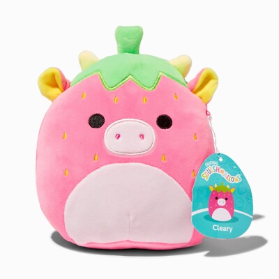 RARE Squishmallow 8'' Cleary the Strawberry Cow Legendary Collection NEW & Tags
