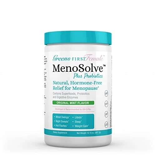 Greens First MenoSolve Plus Probiotics Powder - Natural Relief for Menopause ... - Image 4 of 4