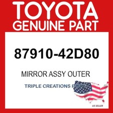 Toyota Genuine 8791042D80 Mirror Assy Outer 87910-42D80 OEM