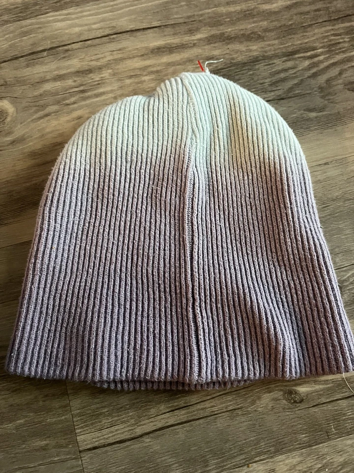 PUMA x POKEMON Colaboración Unisex Acanalado Tejido Gorra Sombrero Gorro Gradiente Púrpura Aqua Foto 2 de 2