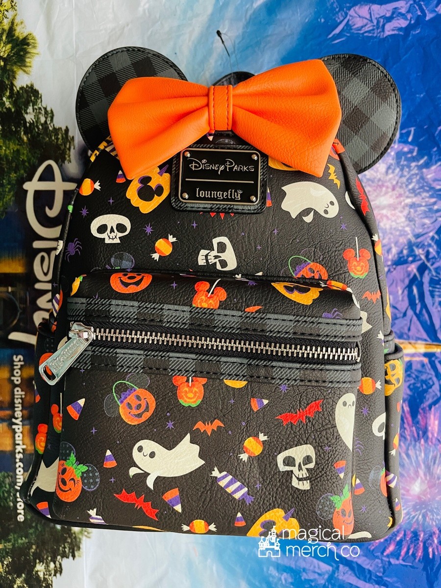 Disney Parks Halloween Loungefly Backpack Ghosts Pumpkins  display picture 1