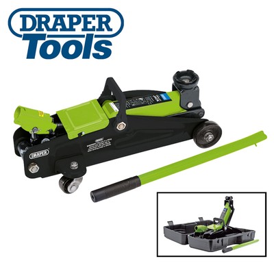 Draper 54636 2 Tonne Ton Light Floor Jack In An Easy Carry Case