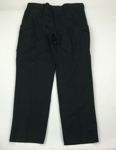Tact Squad Men Black Relaxed Raw Hem 