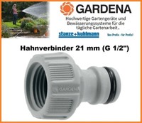 "Gardena Hahnverbinder 21Mm (G 1/2\") HahnstüCk Gardena System Nr. 18220-50"