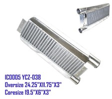 Emusa 2.5 Inlet Outlet One Side Intercooler 24x11x3 Ic0005 Ycz-038