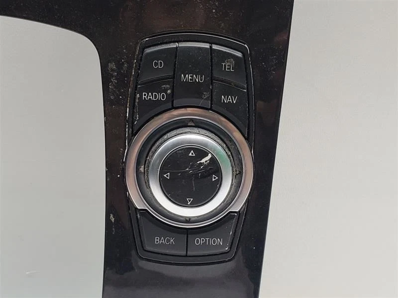 2010 BMW 750i Shifter Trim Bezel With Media Joystick and Control, Button Panel,  - Image 2 of 4