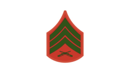 4'' marine corps e-5 sgt sergeant green bumper sticker decal usa made
