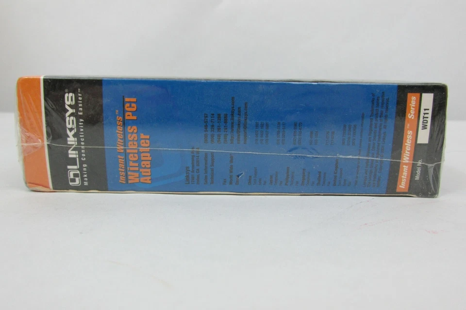 Linksys Instant Wireless PCI Adapter Model WDT11 NEW Sealed - Image 4 of 4