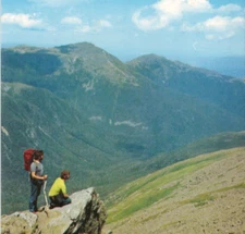 Highest Peak, Presidential Range, Mt. Washington, NH 1960s Vintage Postcard UNP