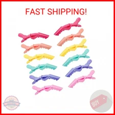 GLAMFIELDS 12 pcs Alligator Hair Clips for Styling Sectioning, Non-slip Grip Cli
