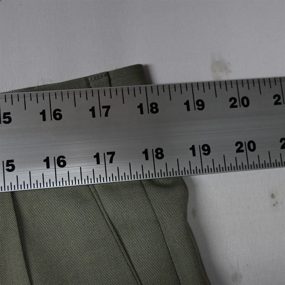 Pantalones de vestir para hombre Zanella 36x29 verde tostado 100 % lana Austin plisados con puños Foto 2 de 4