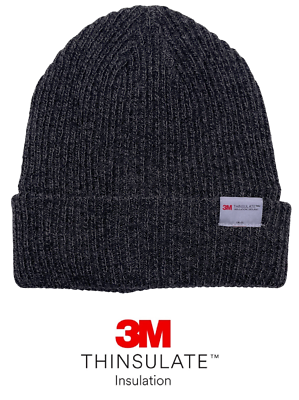 Mens Extra Warm Beanie Hat With 3M Thinsulate Insulation Thick