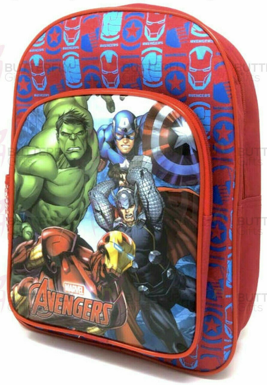Boys Girls Kids DELUXE Avengers Backpack Junior Character Rucksack School Bag