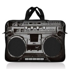 17.3  17.4  Neoprene Laptop Notebook Sleeve Bag Case Pouch Handle 16" 17" Retro