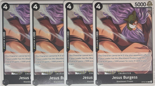 Jesus Burgess R OP09-086  - Emperors In The New World - One Piece TCG (Playset)