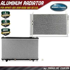 Radiator & AC Condenser Cooling Kit for INFINITI Q50 2016-2020 3.0L Auto Trans.