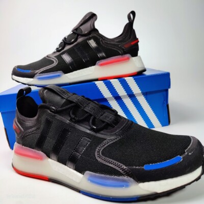 Adidas US 13 Men's Black White Red Blue Rare Retro Run Boost NMD V3   GX3378 New