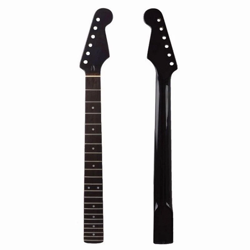 22 Frets Electric Guitar Neck Black Rosewood Maple for Strat