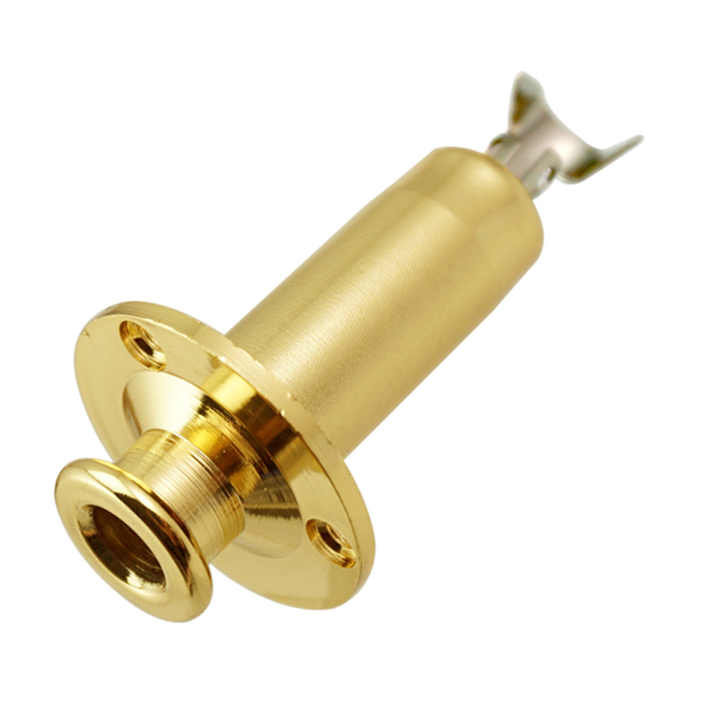 6.35mm Strap Lock Pin Jacks End Pin Output Input Socket for Guitar Bass