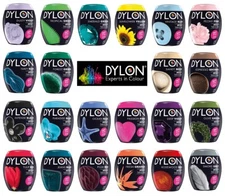 Dylon 350g Machine Dye Pods Fabric Dyes Permanent Textile Cloth Wash Select Col