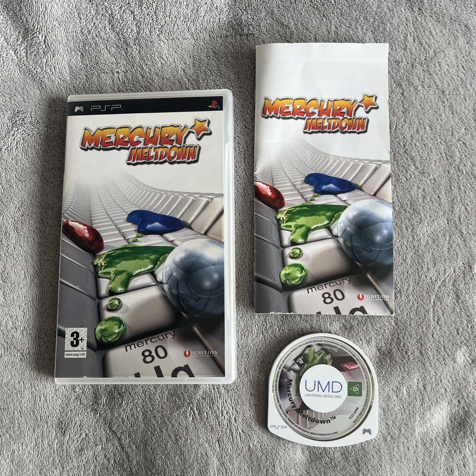 Mercury Meltdown Sony PSP game With Manual Tested And Working