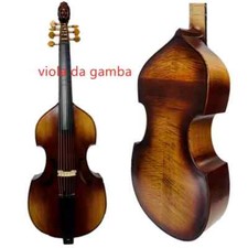 SONG Professional viola da gamba 7 strings 27", Carved queen face Scroll, good