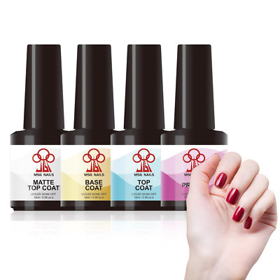 base und top coat   , matt  top coat     und primer   set     4 x 15ml