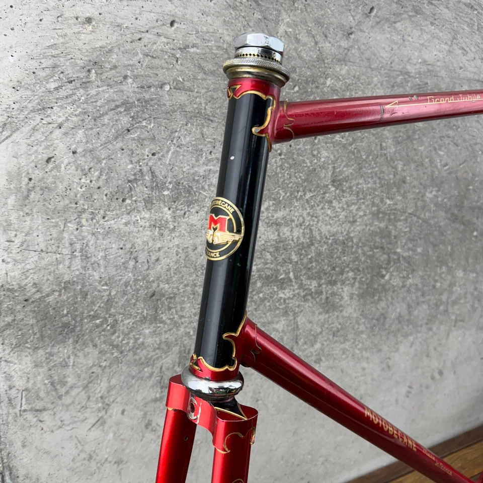 Vintage Motobecane Grand Jubilee Frame Set 63 cm 700c 126 XL Large French Campy - Image 2 of 4