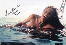 SUSAN BACKLINIE signed Autogramm 20x30cm JAWS in Person autograph COA