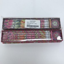 Vera Bradley 2 Pencil Box Set in Pink Swirls and Jazzy Blooms NWT