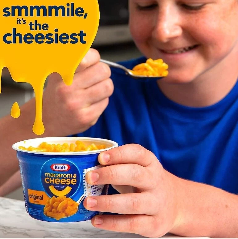 全新 Kraft 原装 Mac N 奶酪通心粉和奶酪杯 8 克拉盒 — 第 4/4 张图片