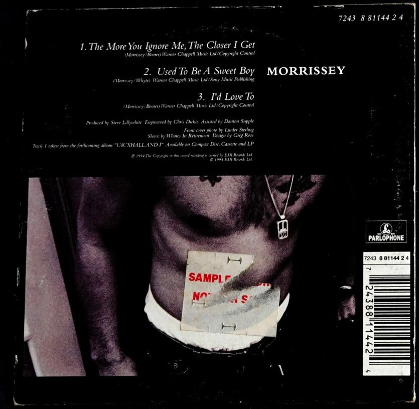 Morrissey - The More you Ignore Me, The Closer I Get - CD Single - 1994
