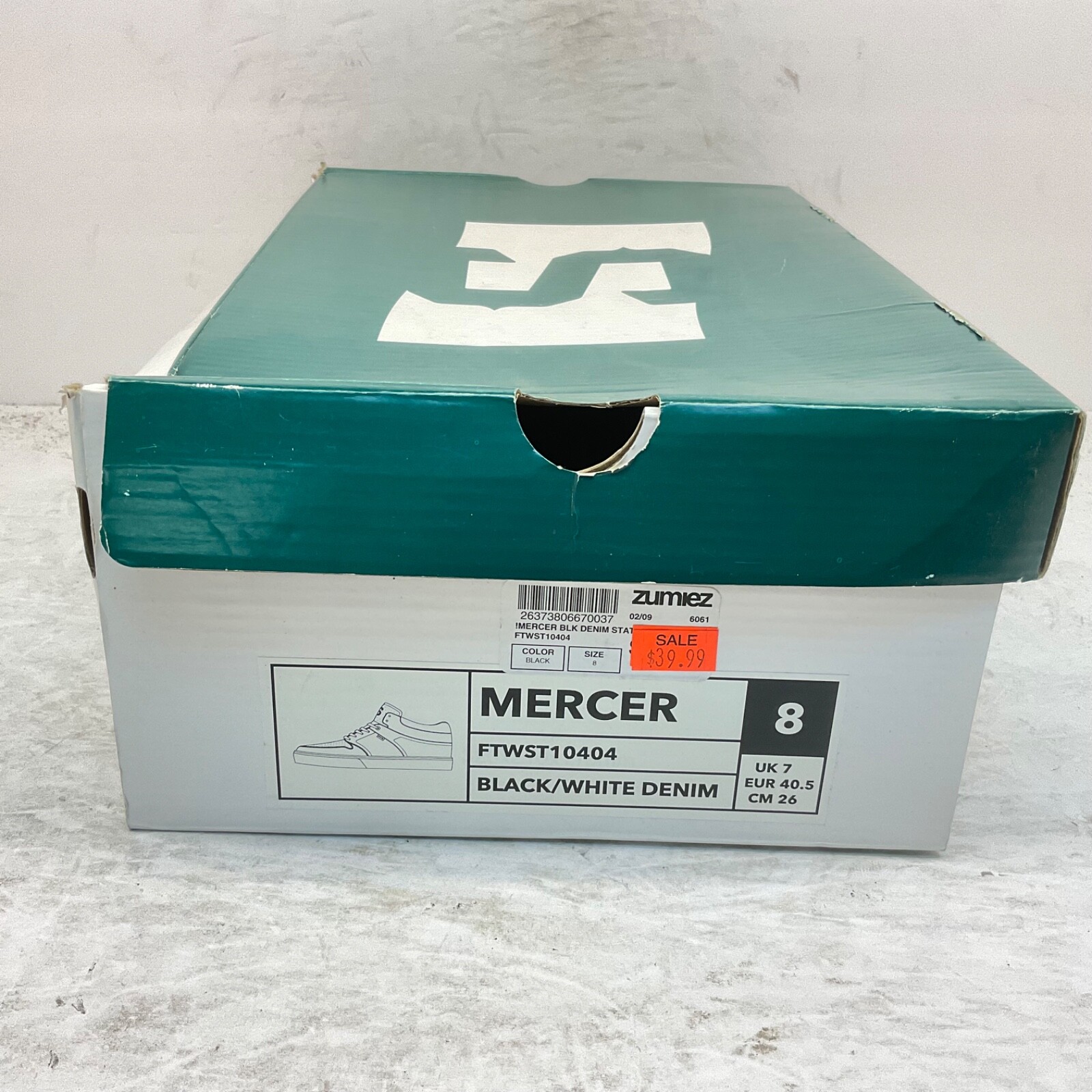 State Men's Low-Cut Mercer Denim Skate Sneakers FTWST10404 Black Size 8M image 9
