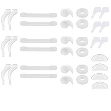 AZFVBQL 34PCS Eyeglasses Retainers Silicone Glasses Temple Large, 34pcs-white
