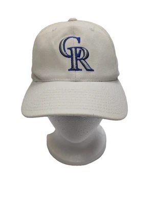 Casquette PUMA Colorado Rockies Vintage Blanche Logo Brodé Argent Bleu - Photo 1/4