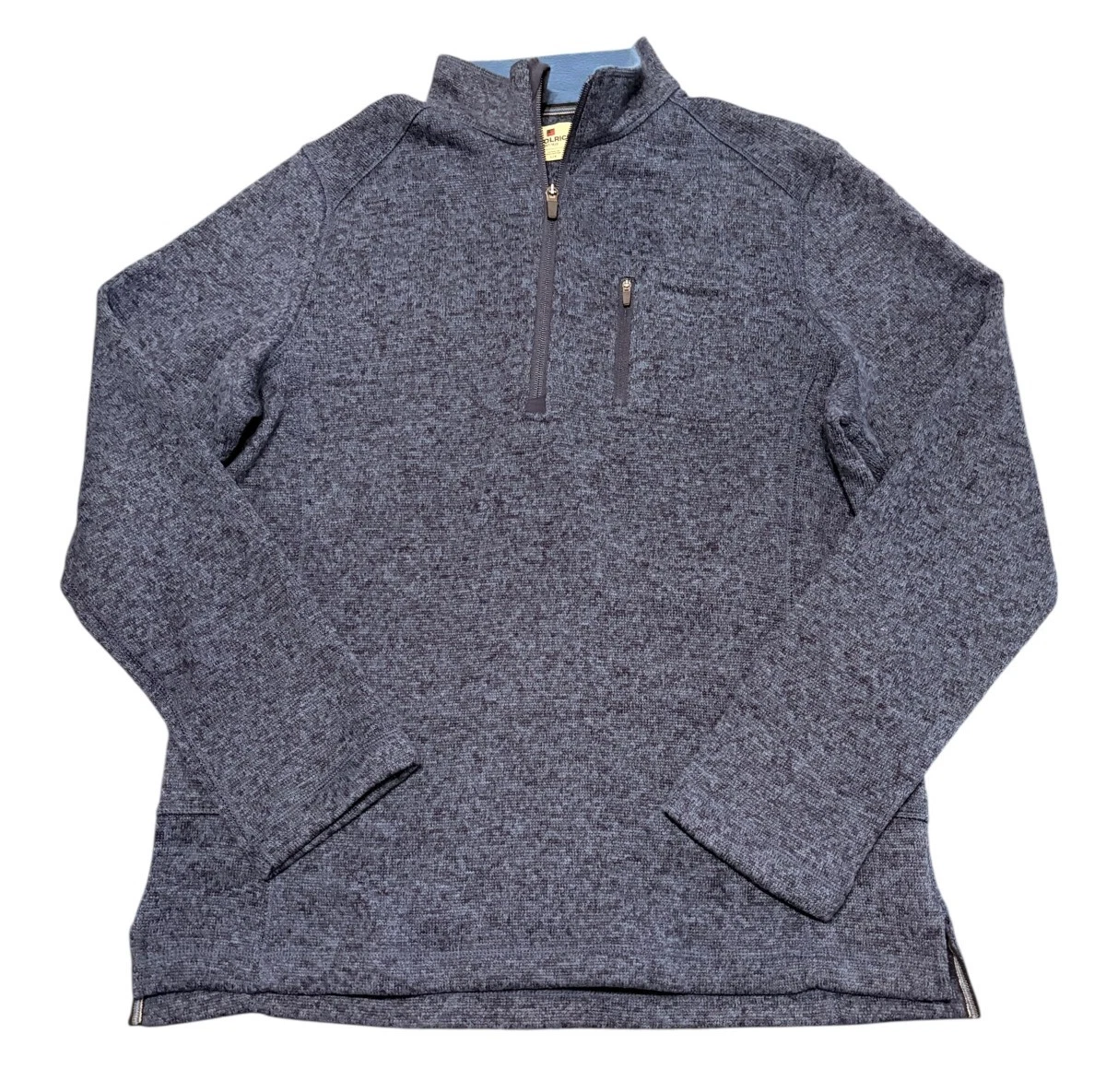 Woolrich Navy Blue 1/4 Zip Mock Neck Men's Pullover Sweater Men's Large