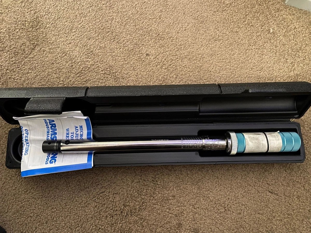 Armstrong 64-154 Micrometer Adjustable Torque Wrench Tube 3/8